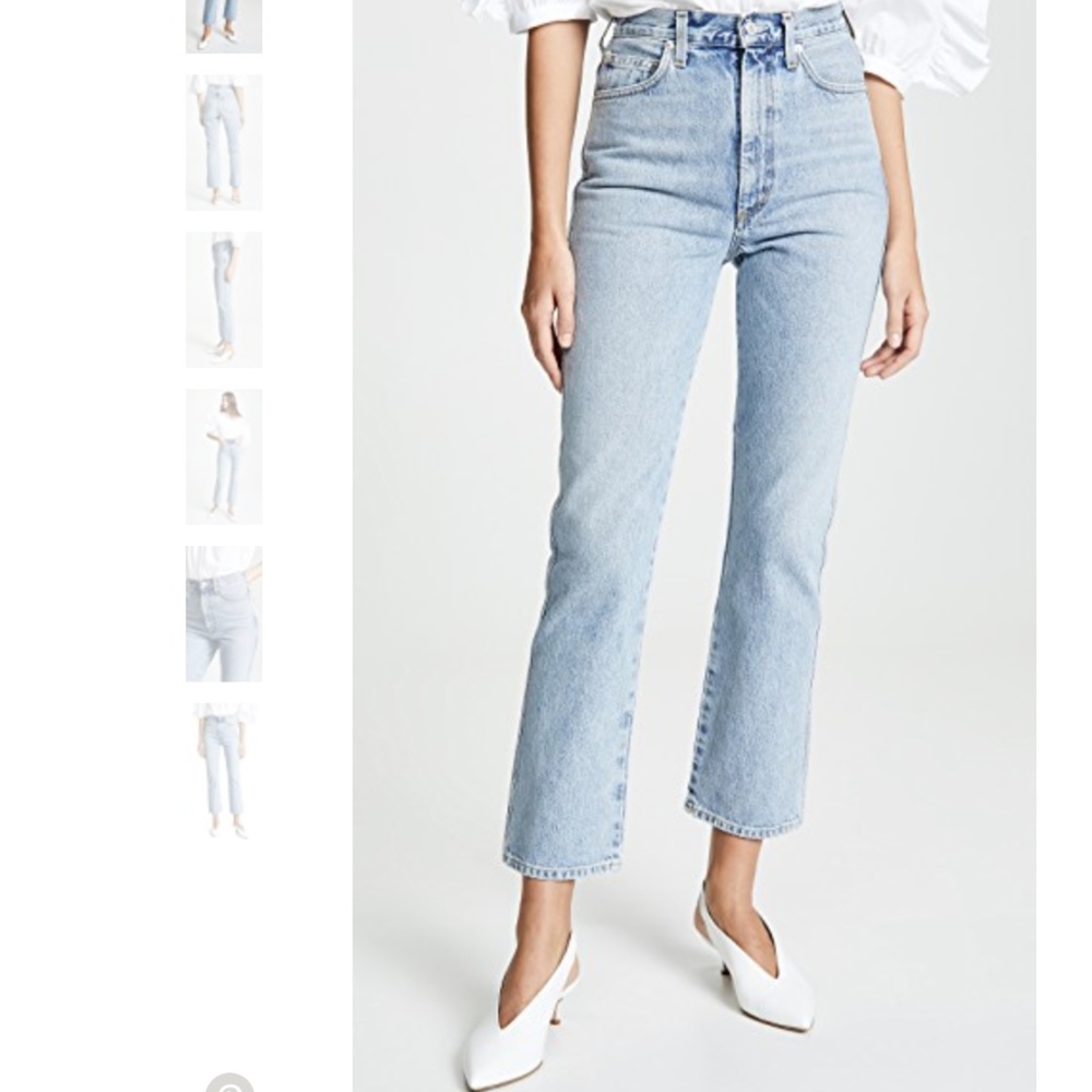 Agolde High Rise Kick Pinch Waist Jeans size 28-29